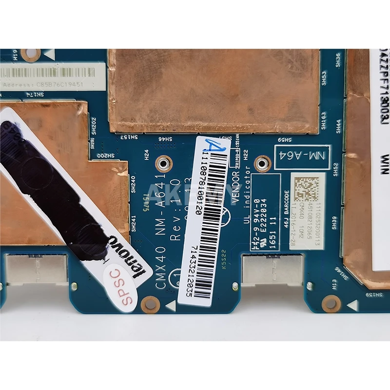 

For Lenovo MIIX 700-12ISK MIIX700 MIIX-700-12ISK CMX40 NM-A641 tablet motherboard CPU M3 6Y30 4G 100% Test OK