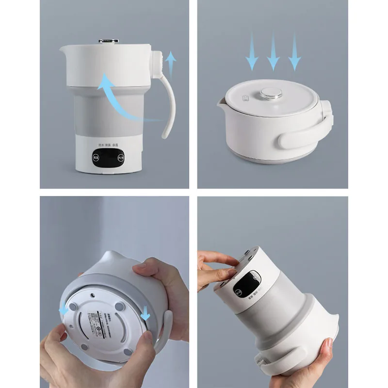Портативный электрический чайник с нагревом воды 100-240 В умный сенсорный складной