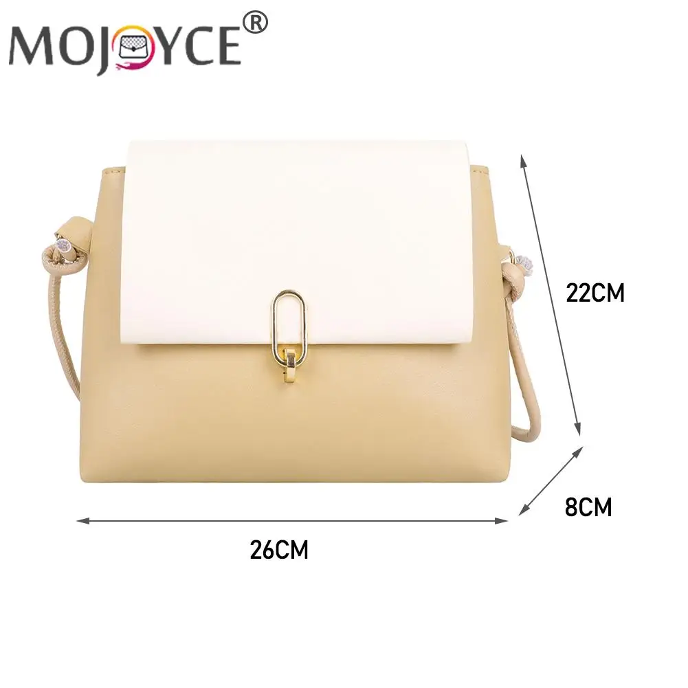 

Vintage Ladies PU Leather Flap Small Purse Casual Women Contrast Color Shoulder Crossbody Bag Portable Alligator Pattern Handbag