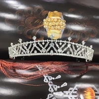 tirim crystal bridal tiara crown bride headbands women girl headpiece prom hair ornaments wedding head jewelry accessories