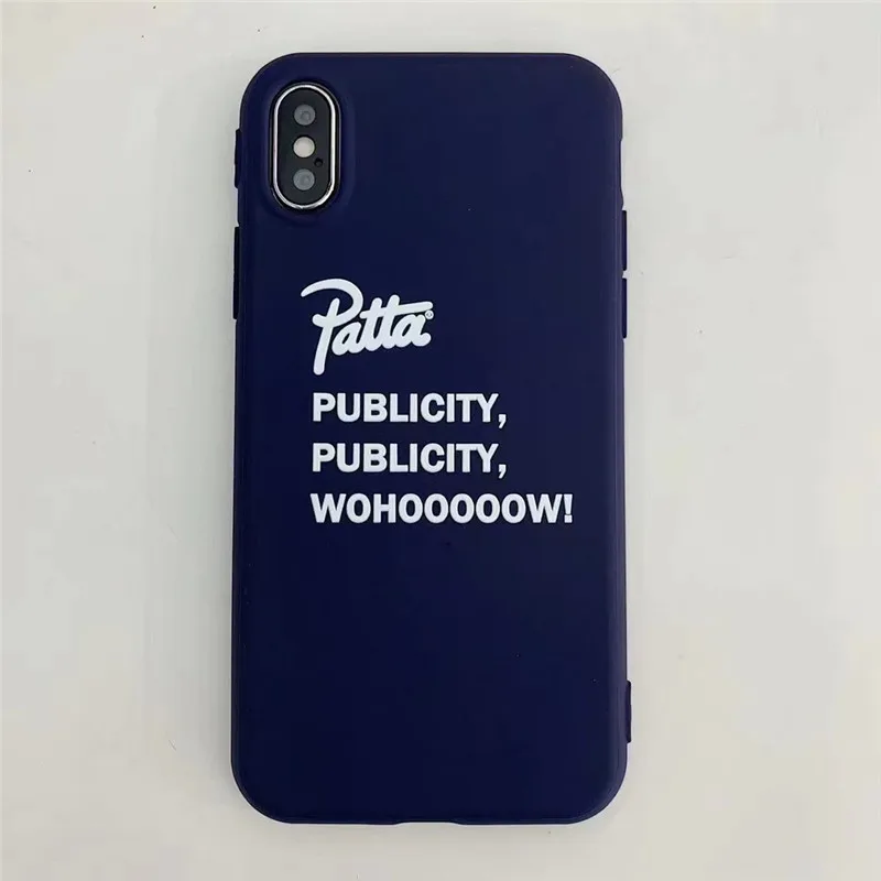 Горячая голландская уличная мода бренд patta чехол для iphone X XR XS MAX 7 8 6 6S plus модный Камуфляжный Мягкий силиконовый чехол для телефона - Цвет: E