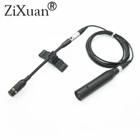 pro cello musical instrument microphone with xlr big 4pin for shure phantom power adapter 1 5m3m extension cable