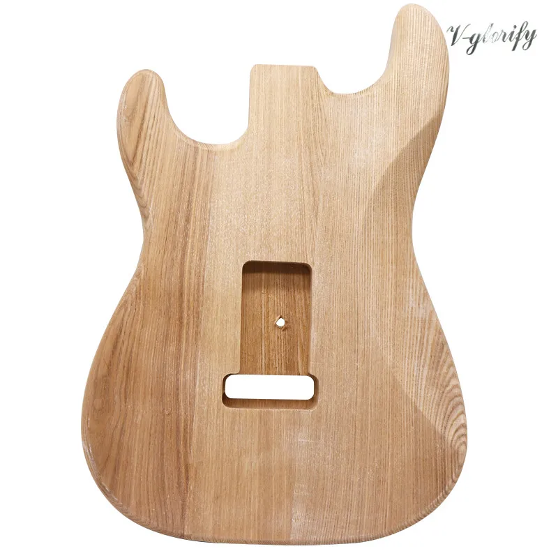 ashwood st elektrische gitarre körper schwere holz gitarre barrel für diy unfinished gitarre teile holz farbe st körper 57 cm tasche b