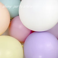 50pcs 51012inch macarons color pastel candy balloons latex round helium baloons for birthday party decor wedding arch globos