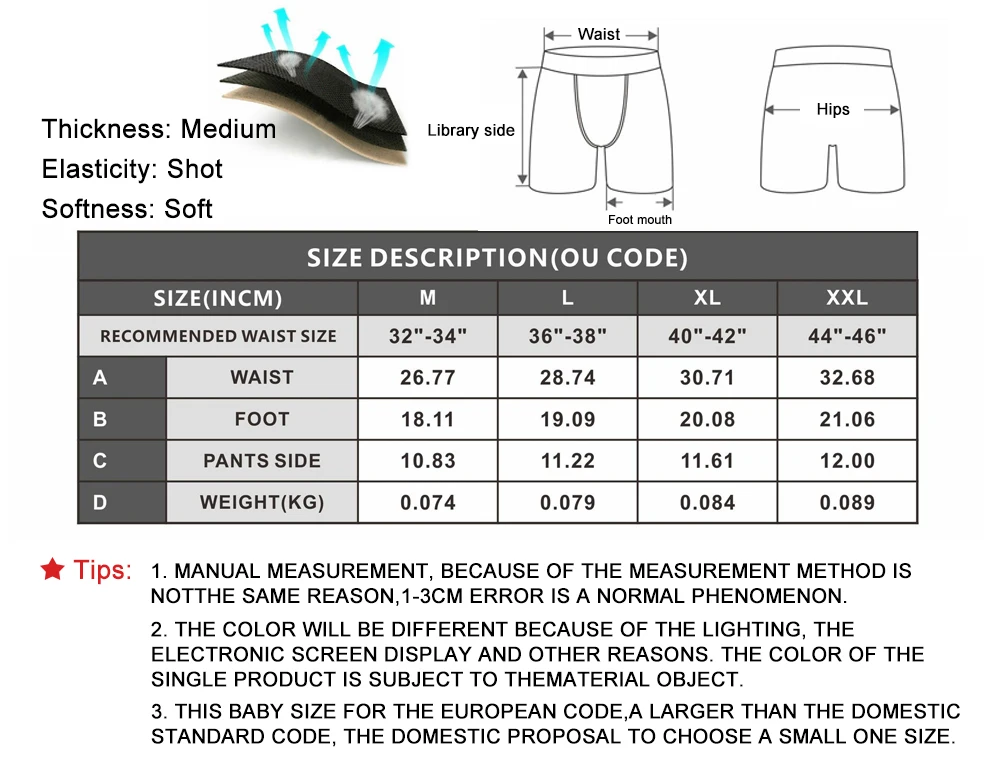 Mens Christmas Print Underwear Boxer Spandex Homme 3D Boxershorts Boxers Breathable Sports Long Flat Male Xmas Underpants | Тематическая