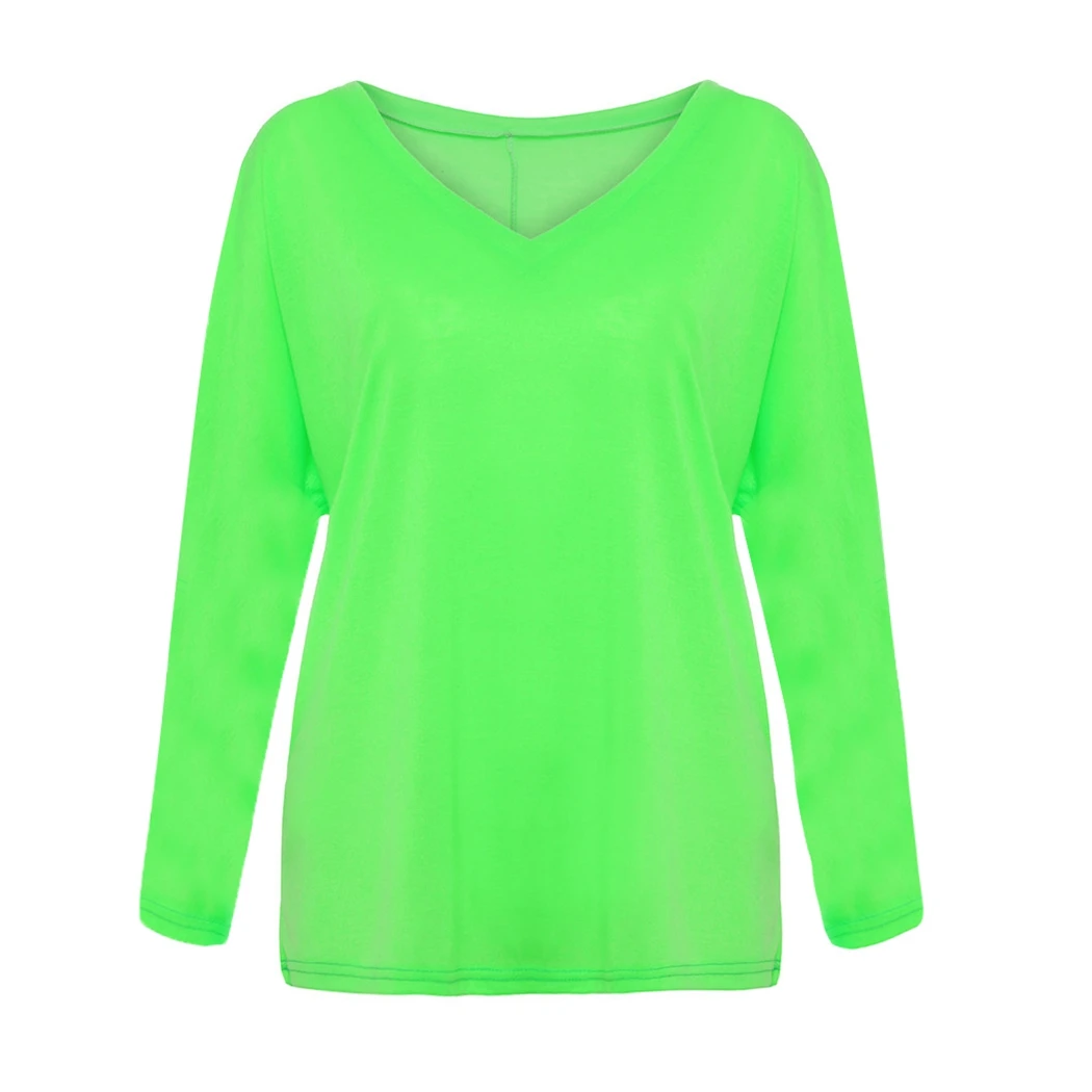 Осенняя Женская милая свободная футболка сахарного цвета с длинным рукавом и