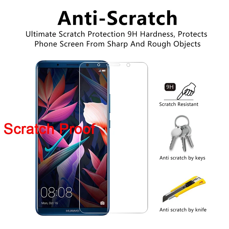 

Protective Glass for Huawei Y9 Prime 2019 Y5 Pro 9H Screen Protector Hard Tempered Glass for Huawei Y7 2019 Y6 Prime 2018