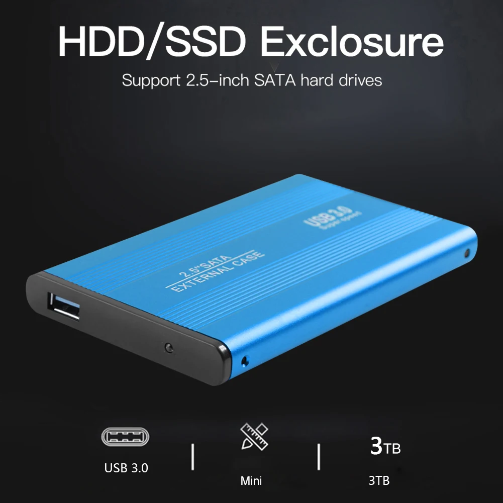 2 5 дюймов Тетрадь жесткого диска SATA HDD чехол Sata USB 3 0 SSD жесткий диск HD внешнее
