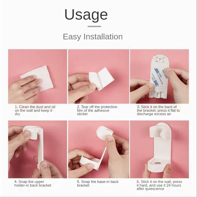 

Electric toothbrush holder Non-marking toothbrush holder, wall-mounted bathroom, suitable for 98% electric toothbrush holder