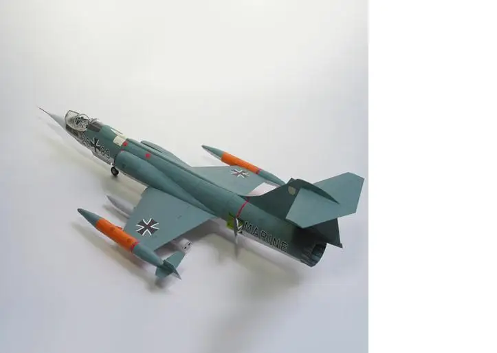 1:33 F104G Звездный истребитель 3D бумажная модель DIY бумажная игрушка