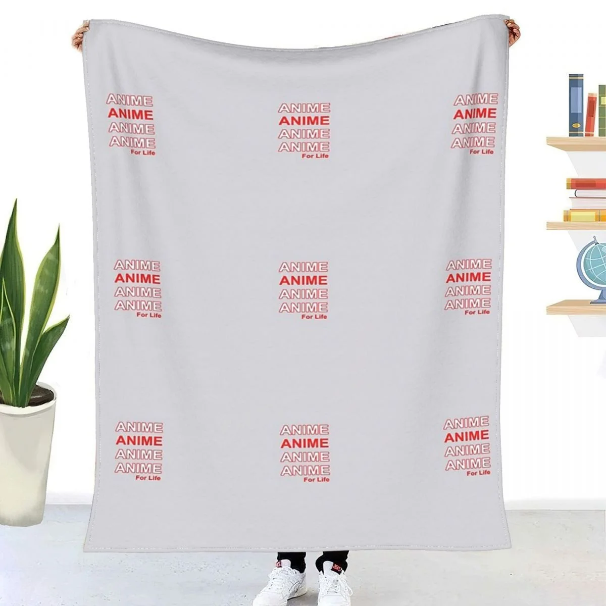 

Anime For Life Throw Blanket Sherpa Blanket Bedding soft Blankets