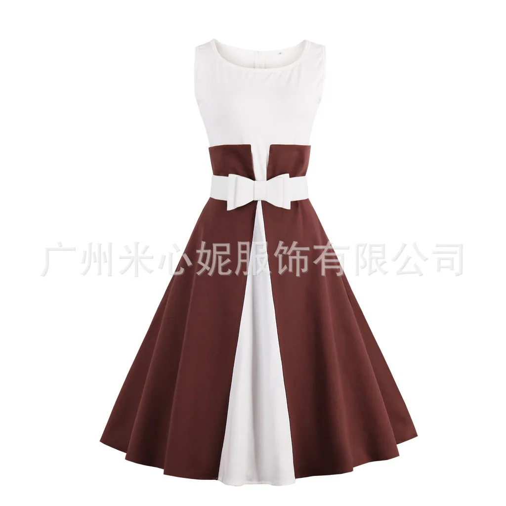 Женское винтажное платье в горошек с принтом Одри Хепберн сетчатые наборы для