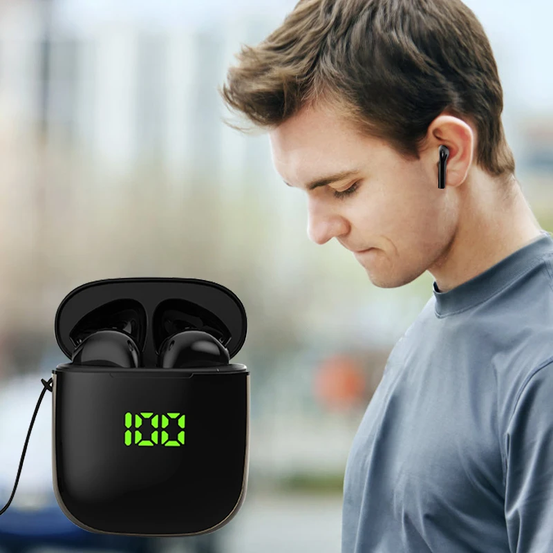 Bluetooth 5,0, беспроводные наушники, стерео Спортивные Беспроводные наушники, наушники, гарнитура, Светодиодный дисплей питания для всех телефонов