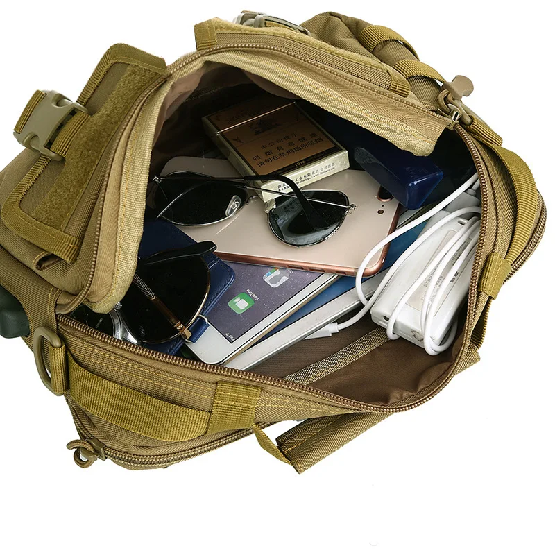 

Tactical Messenger Bags Fanny Belt Camping Outdoor Hunting Army Assualt Tactique Sling Bag Pack XA675WA backpacking gear