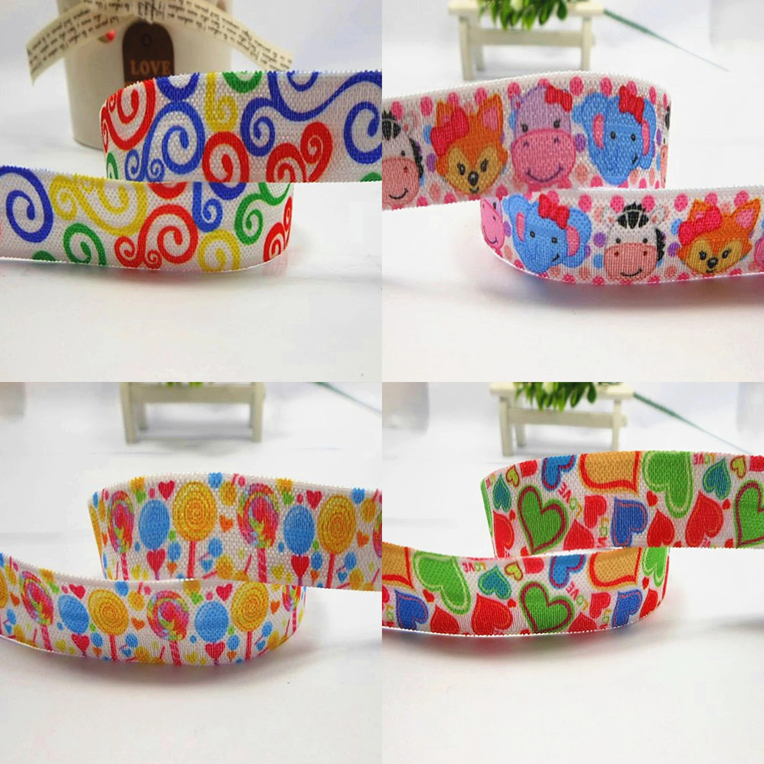 

Лента для волос в форме коровы и леденца, 5/8 дюйма, 16 мм, 50 ярдов/рулон