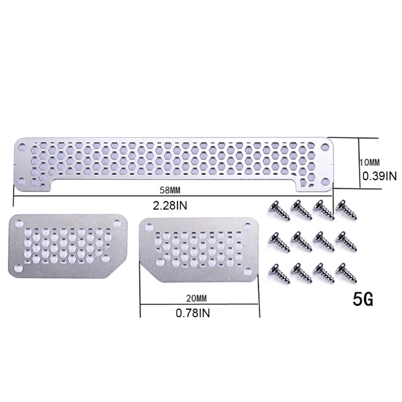 

Upgrades Front Grille Simulated Decorations Accessaries DIY for MN86 G500 1/12 RC Crawler Car Spare Parts