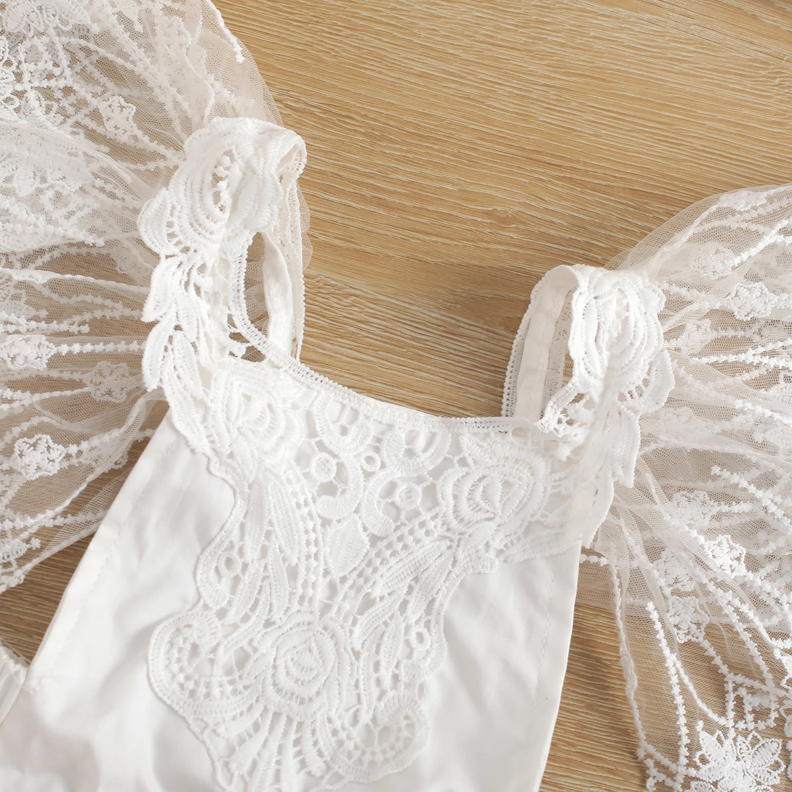 Комбинезон для новорожденных девочек u2019 S Повседневный с рукавами-фонариками