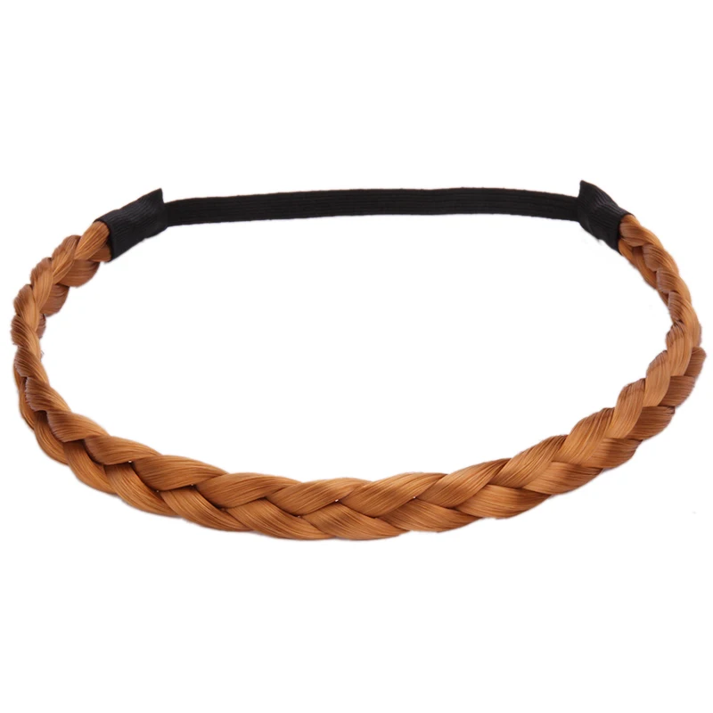 

2pcs/lot New Arrivals Womens Bohemia Braided Synthetic Hair Plaited Plait Lady Elastic Headband Hairband Hot Sale 10 Styles