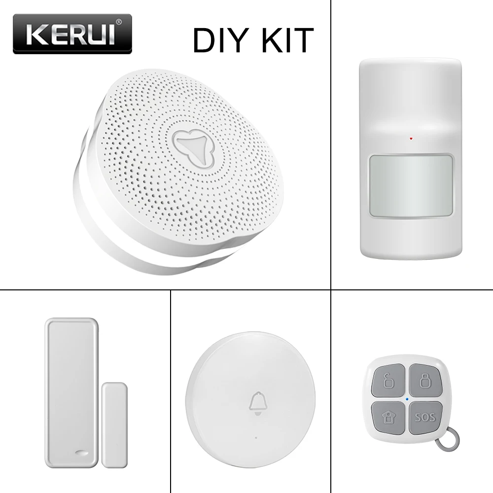 KERUI W06 умный WIFI шлюз домашняя охранная сигнализация приложение дистанционное