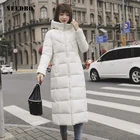 Парка женская зимняя, с капюшоном, большого размера, 6XL