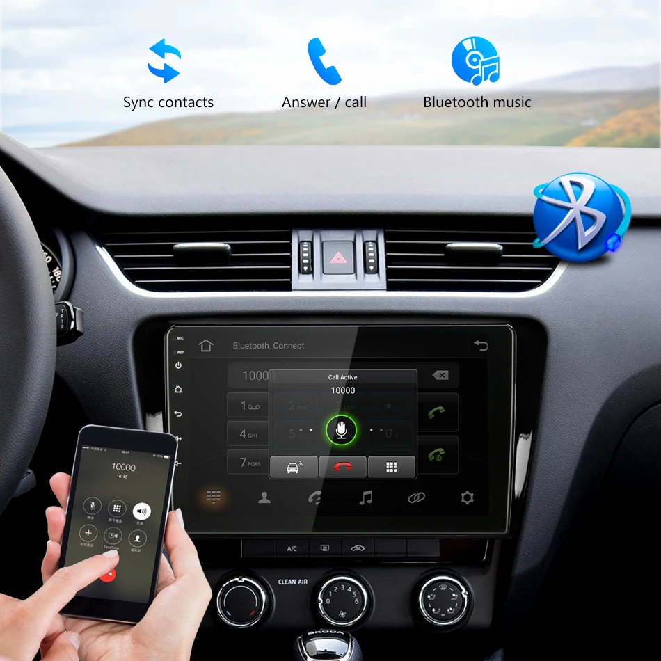 10," 2Din Android 8,1 Автомагнитола для Volkswagen SKODA Octavia 3 A7- стерео Мультимедиа плеер навигация RDS головное устройство