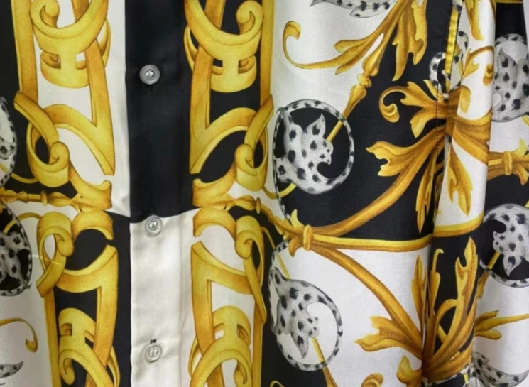 

2021 21ss plus size new fashion famous crown leopard floral print shirts clothing brand for men luxury long sleeve designer