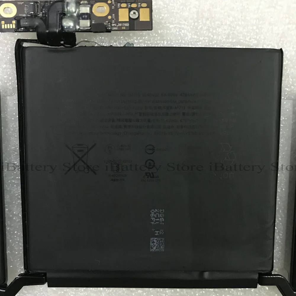 Аккумулятор A1713 для Apple MacBook Pro 11 4 в 4781 мАч 13 дюймов 3 дюйма A1708 2016 2017 MLL42CH/A MLUQ2CH/A |
