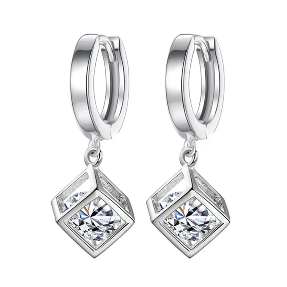 

Женское ювелирное изделие из стерлингового серебра 925 пробы с кубиком Love Window, модное ювелирное изделие Guifang с оксидированным цирконием, изящ...