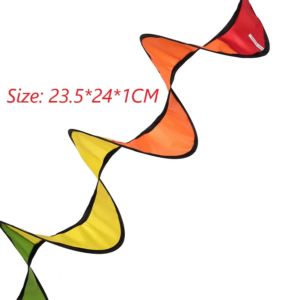 Спиральный штифт ветряной мельницы ветровой Спиннер 3D ткань цветная Радужная