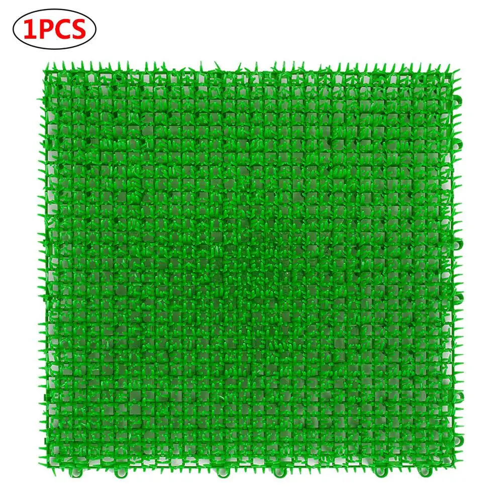 10 шт. искусственный коврик для травы противоскользящий PE зеленый лужайки