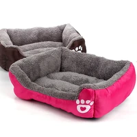 pet sofa dog bed mats warm dog house waterproof bottom soft fleece soft nest waterproof kennel for cat puppy small size