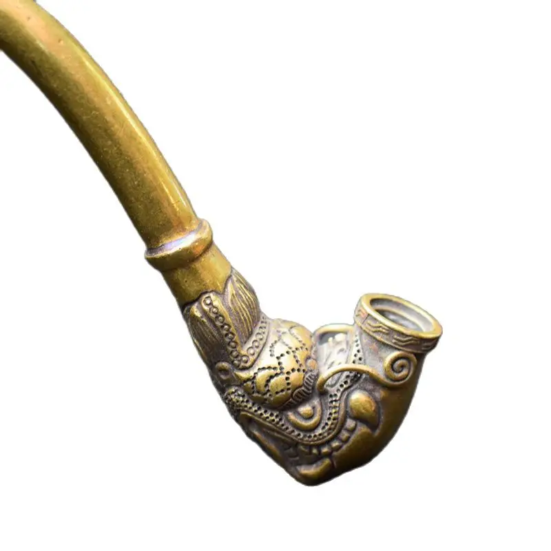 Китайская головка старой медной трубки дракона | Дом и сад