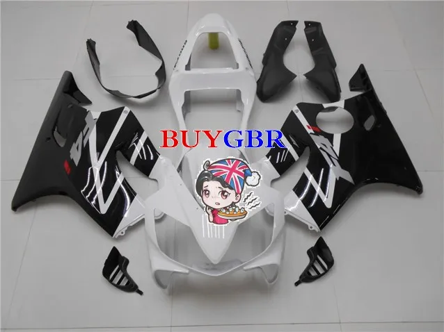 Hot Sales White/black F4i Fairings For Honda CBR600F4i 2001 2002 2003 ABS Motorcycle Accessories |