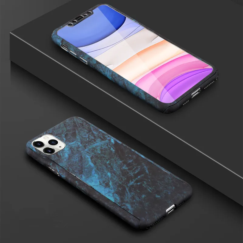 Модный чехол с полной защитой на 360 градусов для iPhone 6, 6 S, 7, 8 Plus, XS Max, XR, X, Твердый чехол из поликарбоната с изображением мультяшных животных слона - Цвет: Style 19