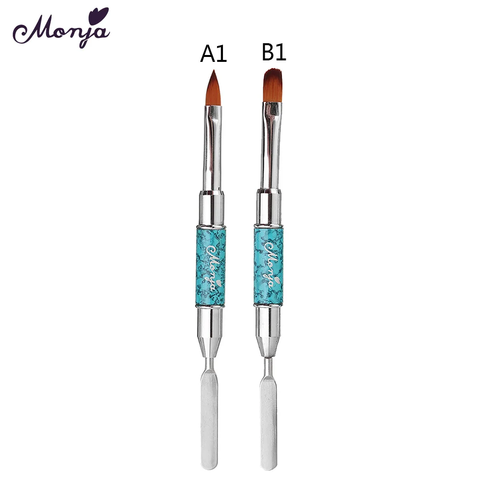 

Nail Brush Dual-ended Slice Shape Nail Art Tool Double-head Pen Suitable for DIY Nails Tool