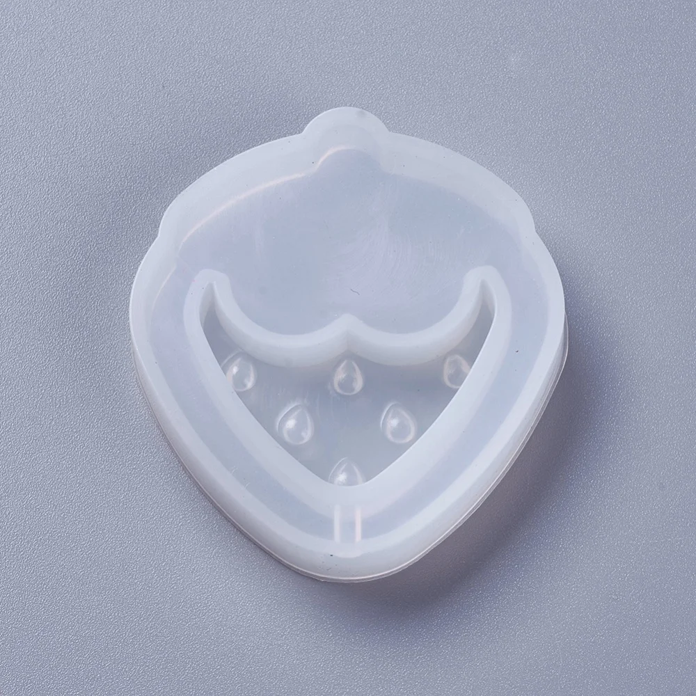 

1pcs Strawberry Silicone Molds Epoxy Resin Casting Molds for Jewelry Making Earrings Necklaces Pendants Handmade Tools 47*43*9mm