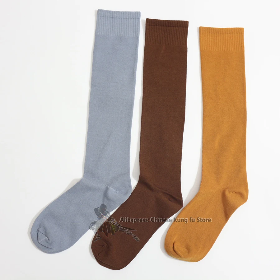 Мягкий хлопок буддийские монах Кунг Фу носки для Тай чи костюм Ушу боевые
