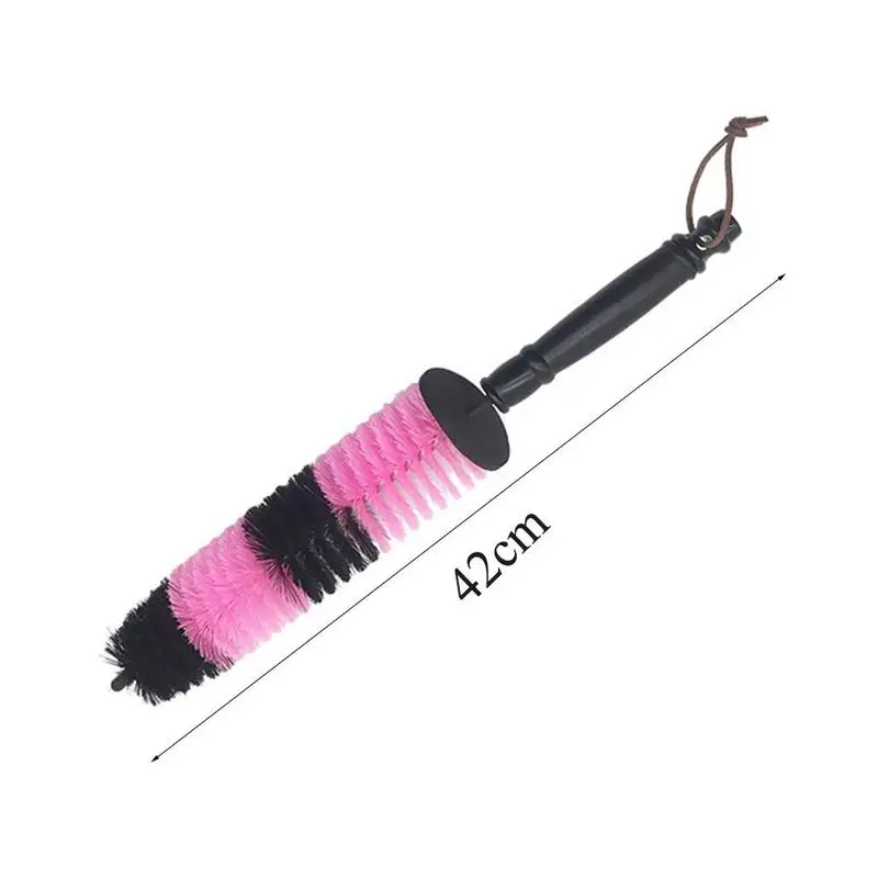 

1pcs Car Wash Wheel Brush Tire Hub Thickened Steel Wire Brush No Deformation Vehicle Hub Steel Ring Washing Cleaning Tools