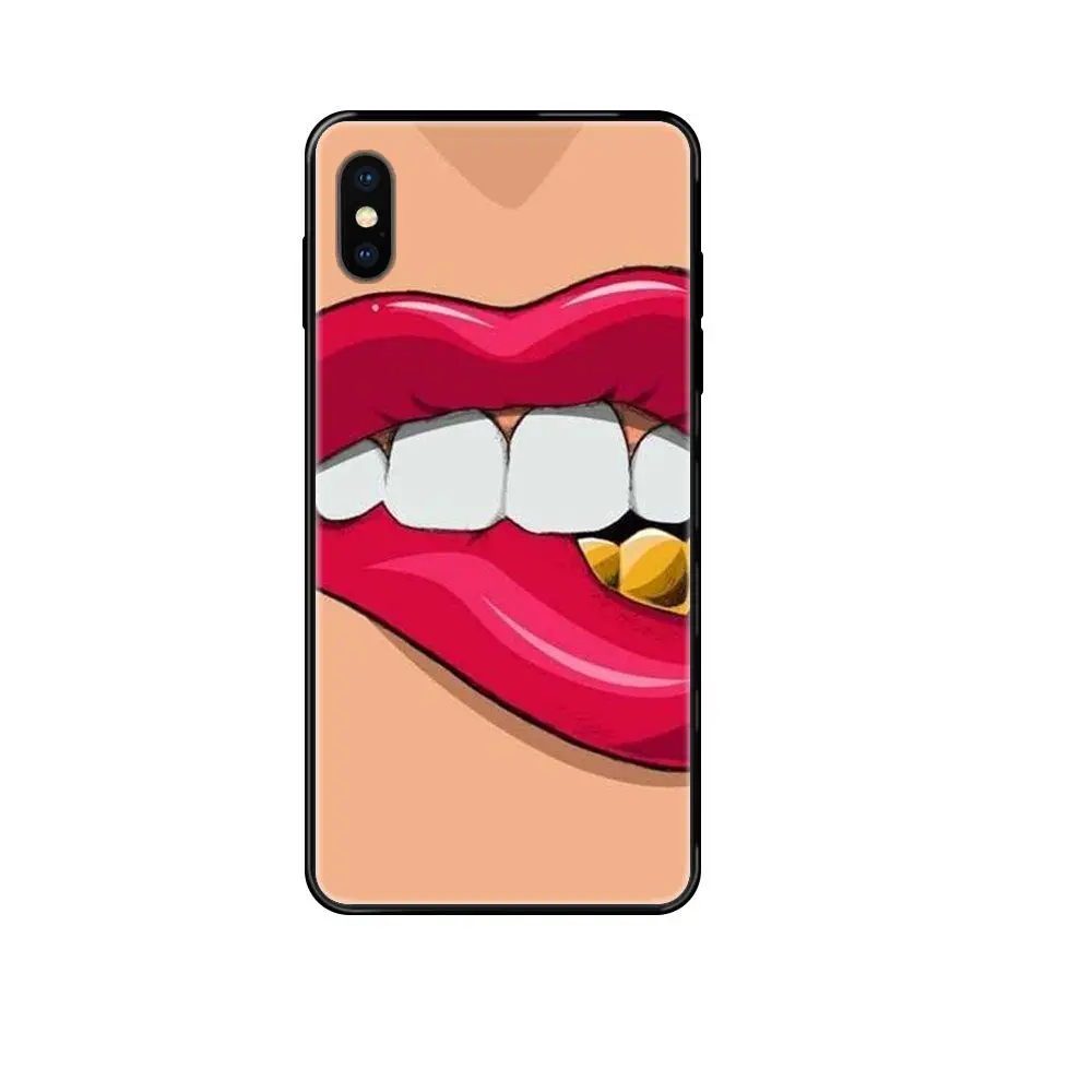Чехол для iPhone 11 12 Pro Max Plus X XS XR 8 7 6S SE 5 5C Женский оболочка 2020 с красными сексуальными