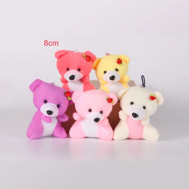 20 шт./лот миниатюрные Плюшевые игрушки-медвежонки декоративный миниатюрный