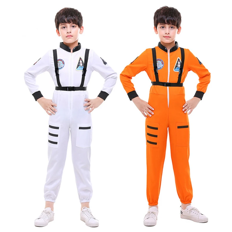 

Костюмы для мальчиков на Хэллоуин маскарадные костюмы Пурим астронавт полета комбинезон костюм сотрудник полета капитан, для косплея на Хэллоуин нарядное вечерние платья