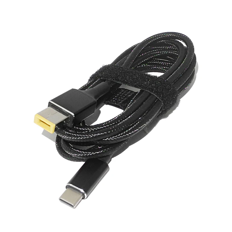 Адаптер питания для ноутбука Lenovo 45 Вт 65 90 конвертер USB Type C зарядный кабель с двумя