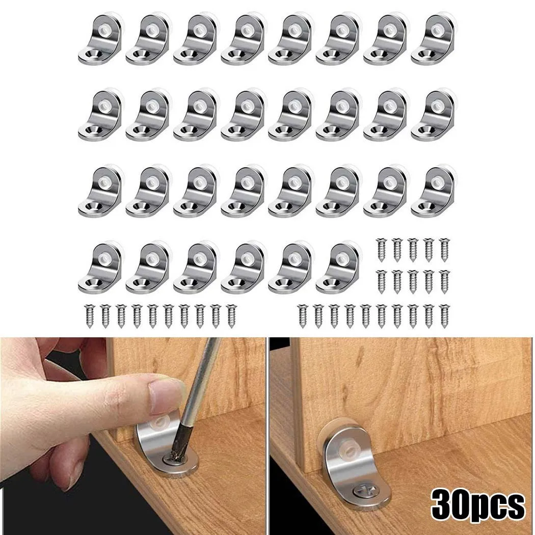 

30PCS Shelf Support Stud Cabinet Unit Cupboard Pegs Pin Hanger Zinc Alloy Bracket Suction Cup For Glass Shelves