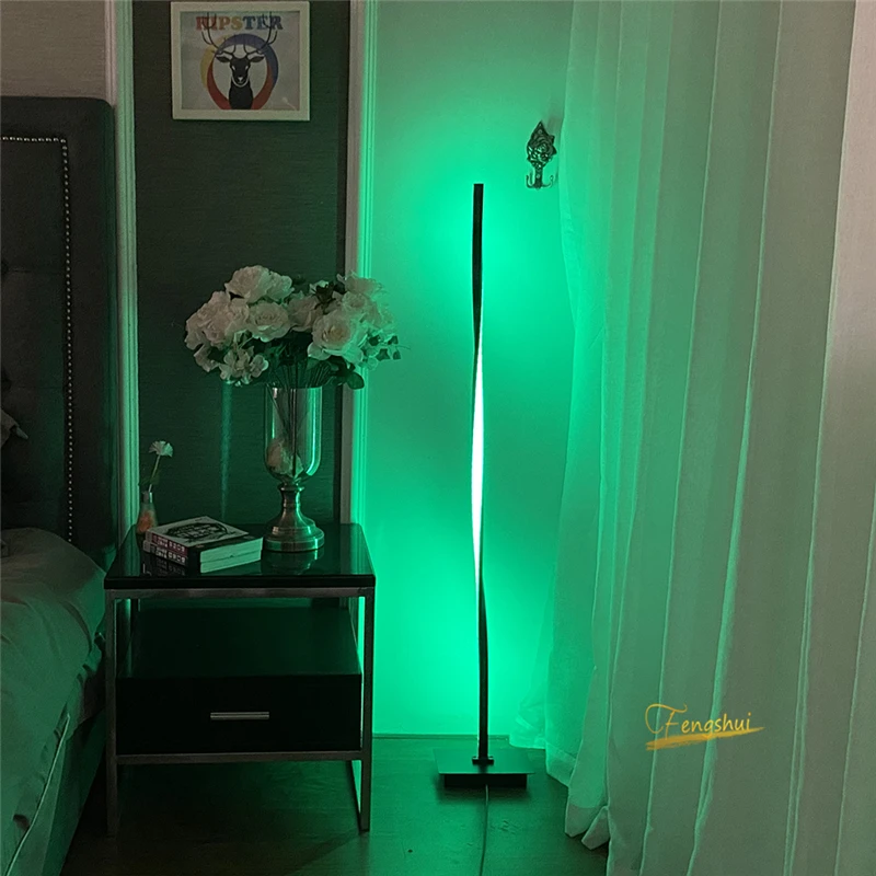 Современный светодиодный напольный RGB светильник для гостиной спальня