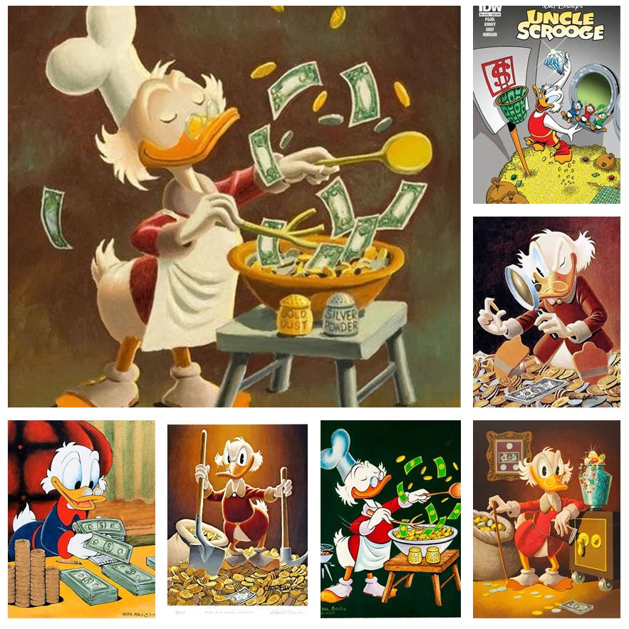 

Алмазная вышивка Disney 5D «сделай сам», наборы для вышивки крестиком «Дональд Дак», мозаика, украшение для дома для детей, рождественский подар...