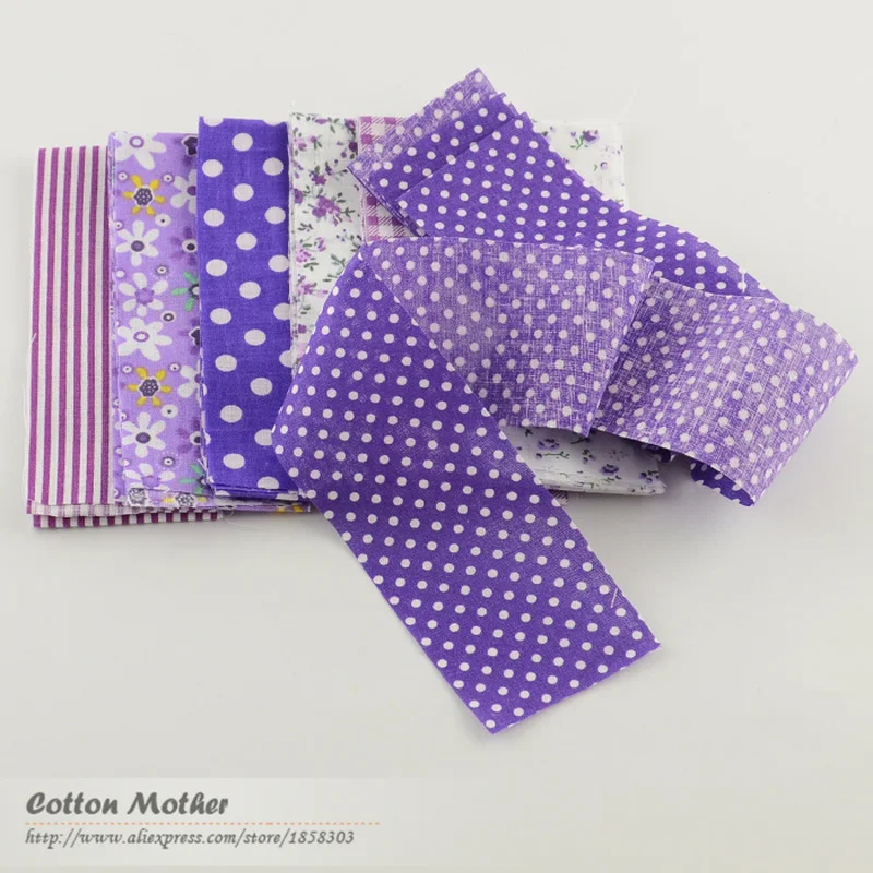 Booksew 100% хлопковые тканевые полоски 7 шт./лот фиолетовый тема желе рулон лоскутное