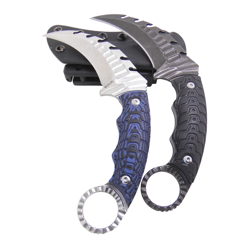 MASALONG Kni117 охотничьи Тактические Ножи Karambit высококачественный