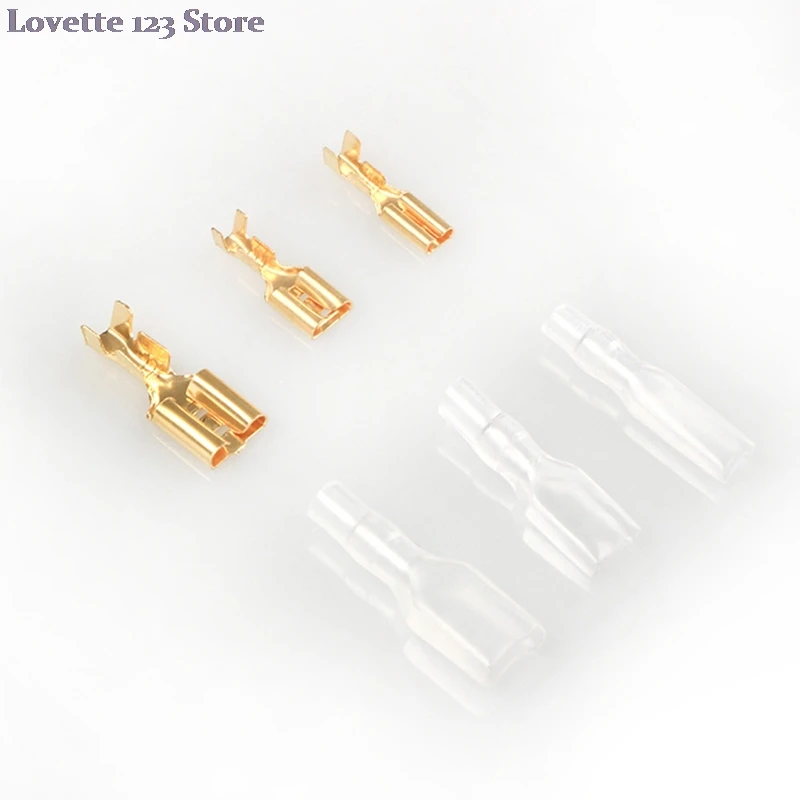 

120pcs Box Set Crimp Insulating Terminal Female Spade Connector Sleeves