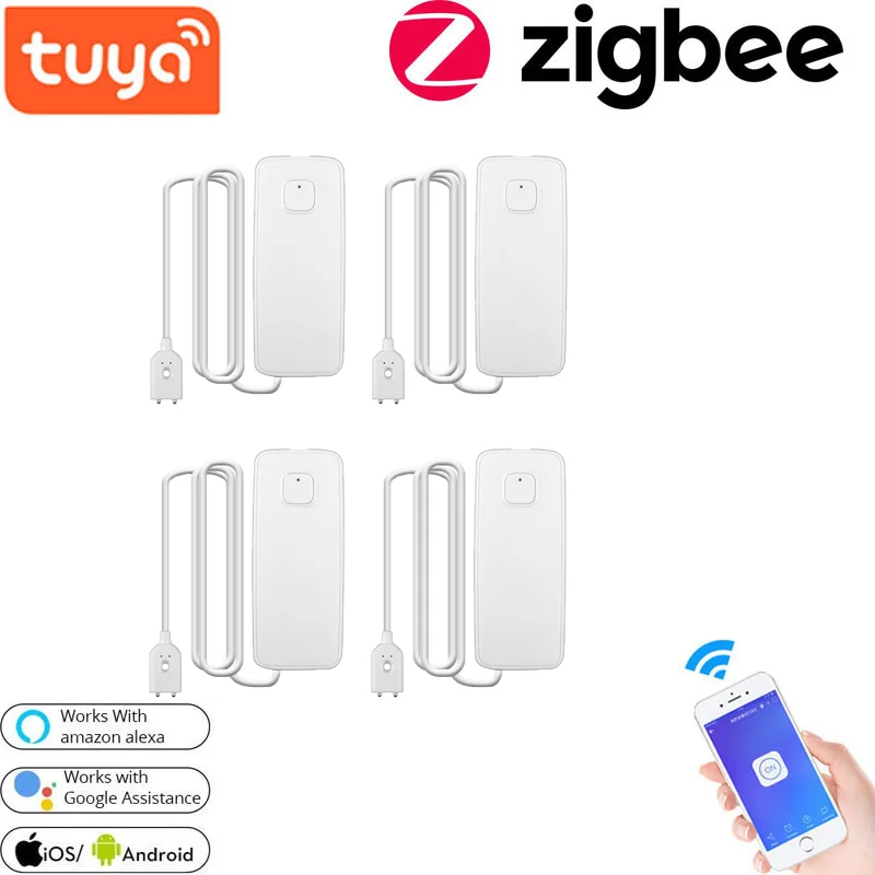 

Tuya Home Alarm Water Leakage Alarm Independent WIFI Water Leak Sensor Detector Flood Alert Overflow Security Alarm System