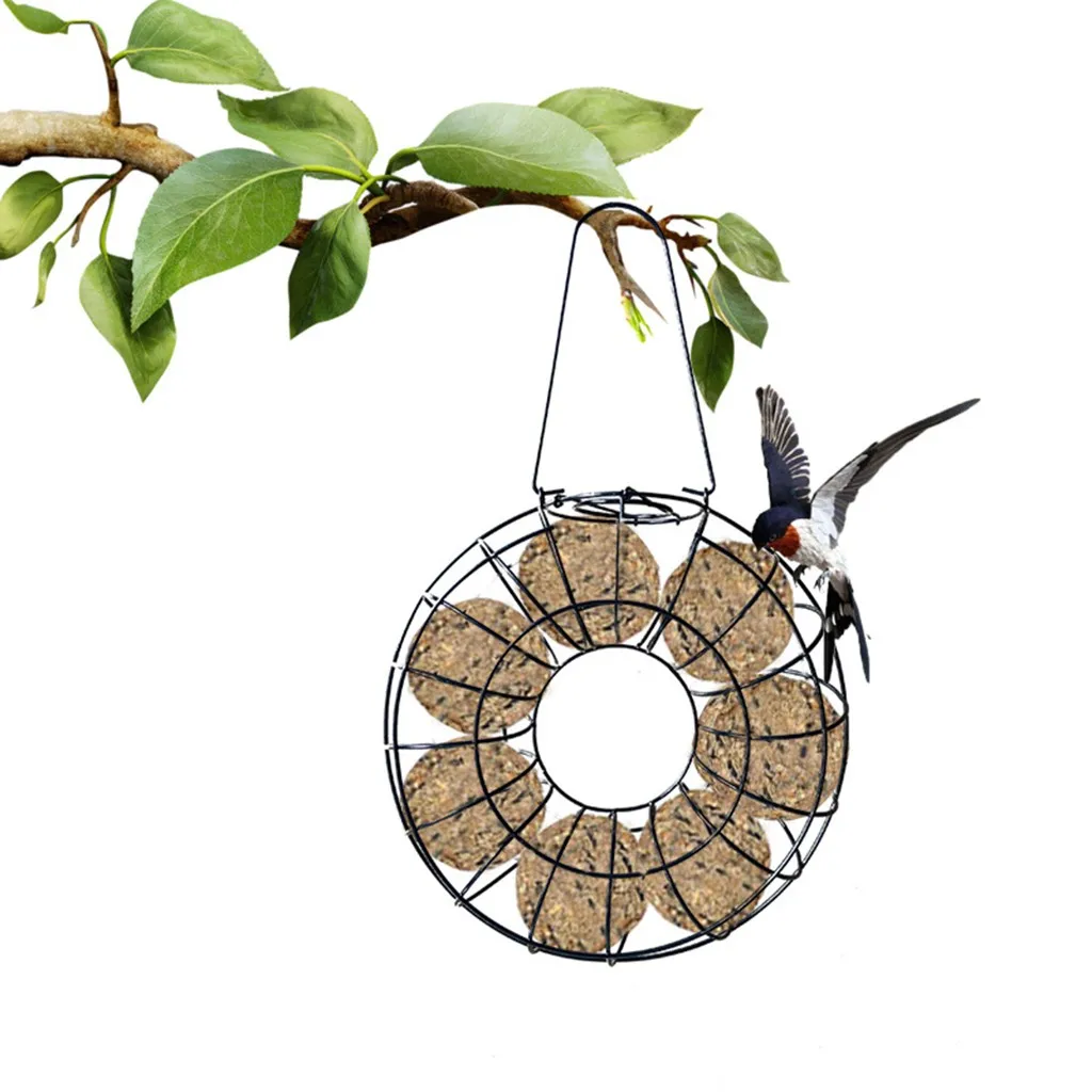 Wild Bird Feeder Hanging Garden Yard Outside Decoration Food Distributor For Tree Container | Дом и сад